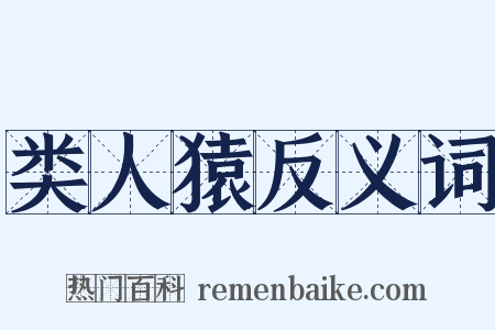 类人猿反义词是什么意思的图片